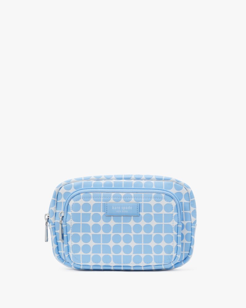 Kate Spade,ノエル ジャカード ベルト バッグ,クラッチ,アストラルブルーマルチ