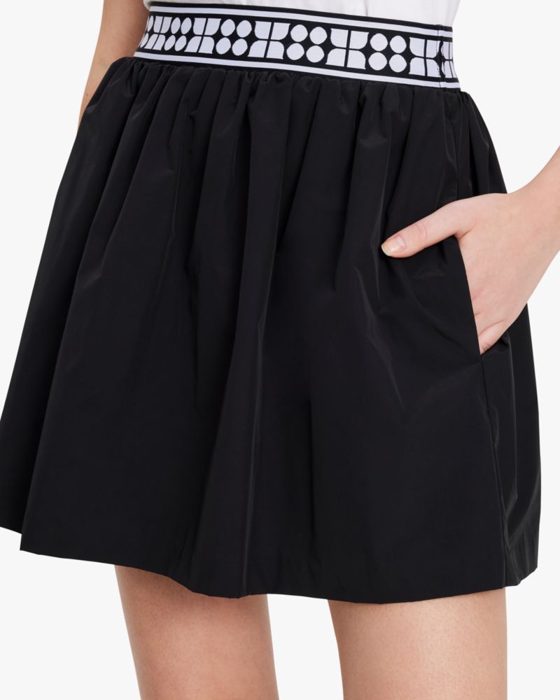 Kate Spade,Noel Taffeta Skirt,Black