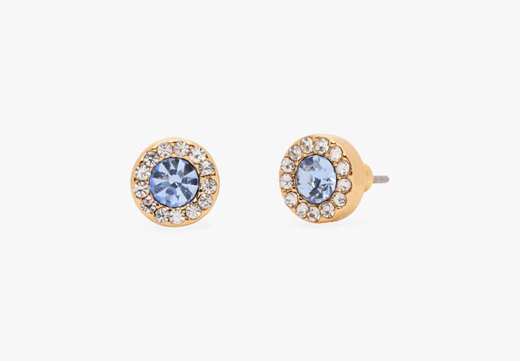 Kate Spade,You're A Gem Pave Halo Studs,Perfect Pool