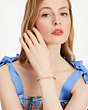 Kate Spade,Fleurette Tennis Bracelet,Clear/Gold