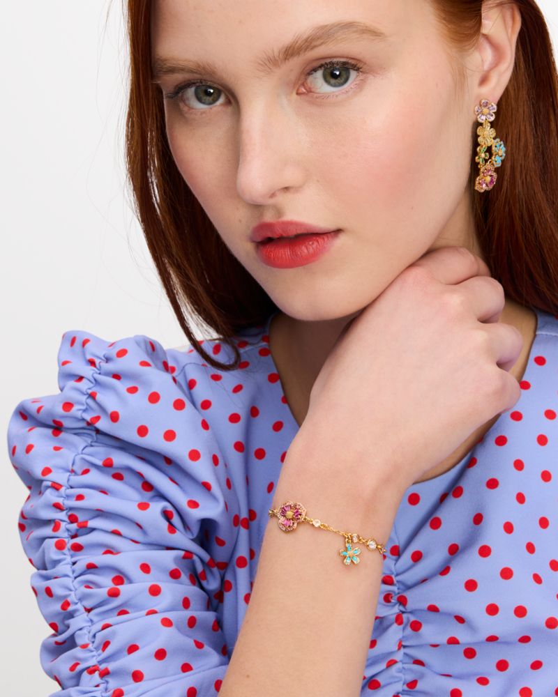 Kate Spade,Fleurette Line Bracelet,Multi