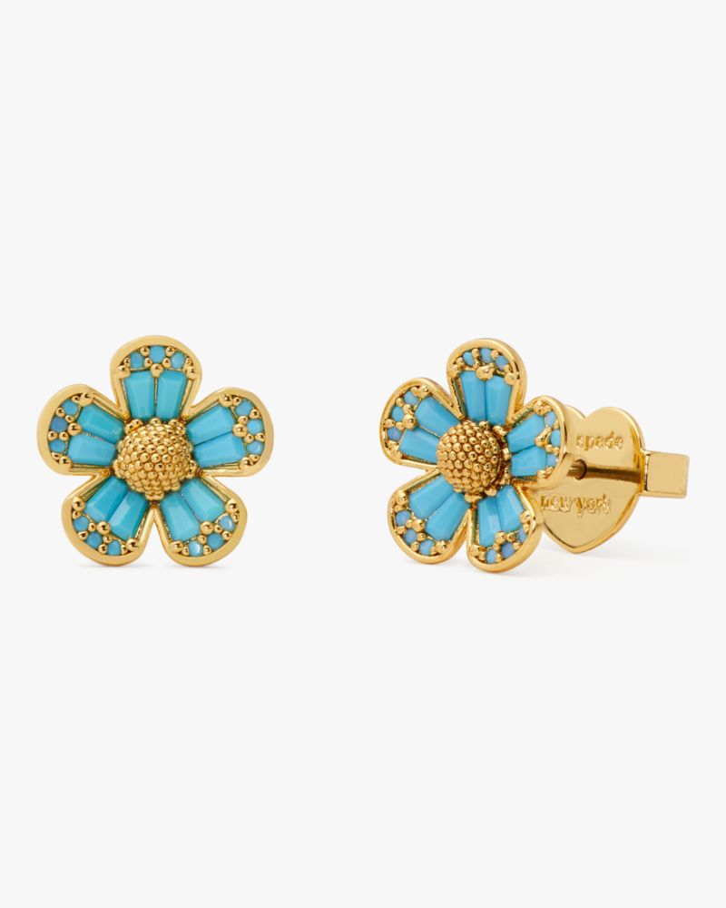 Kate Spade,Fleurette Studs,Aqua