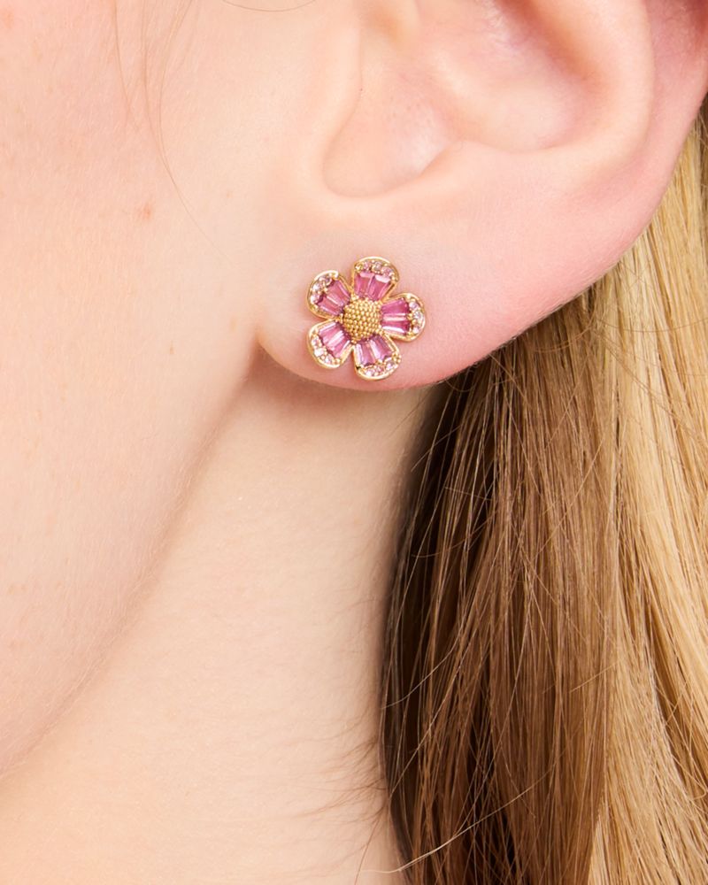 Kate Spade,Fleurette Studs,Pink