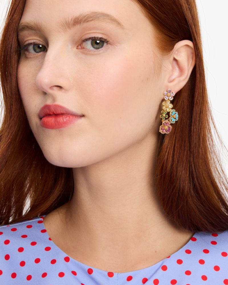 Kate Spade,Fleurette Statement Earrings,Multi