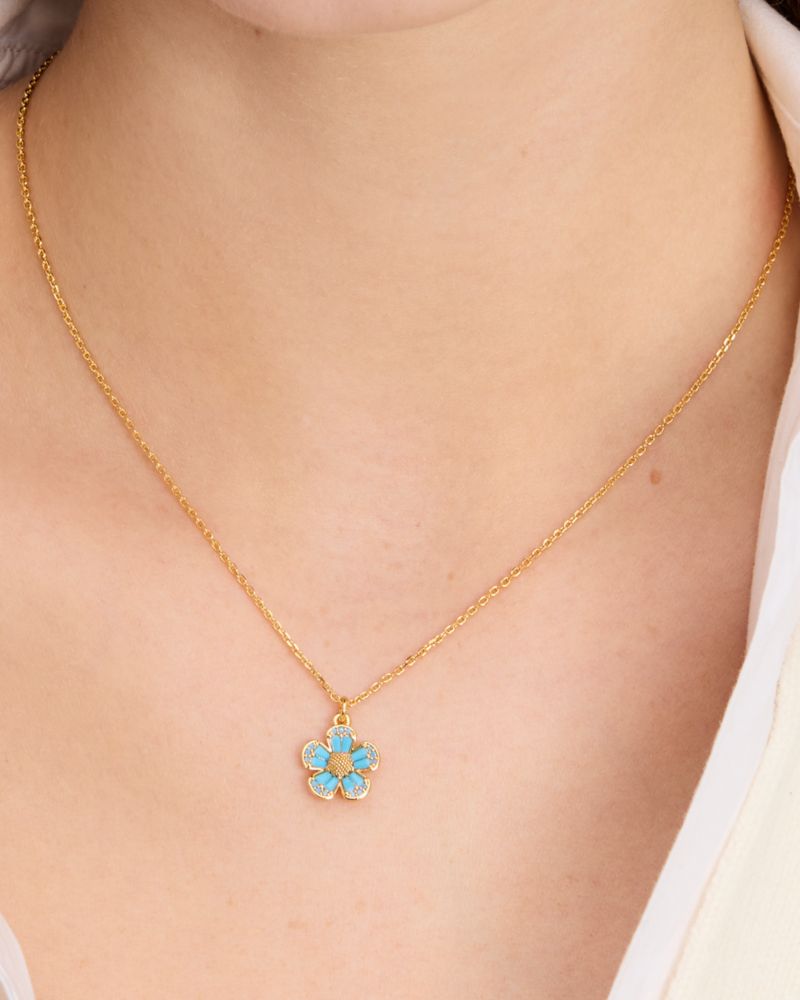 Kate Spade,Fleurette Pendant,Aqua