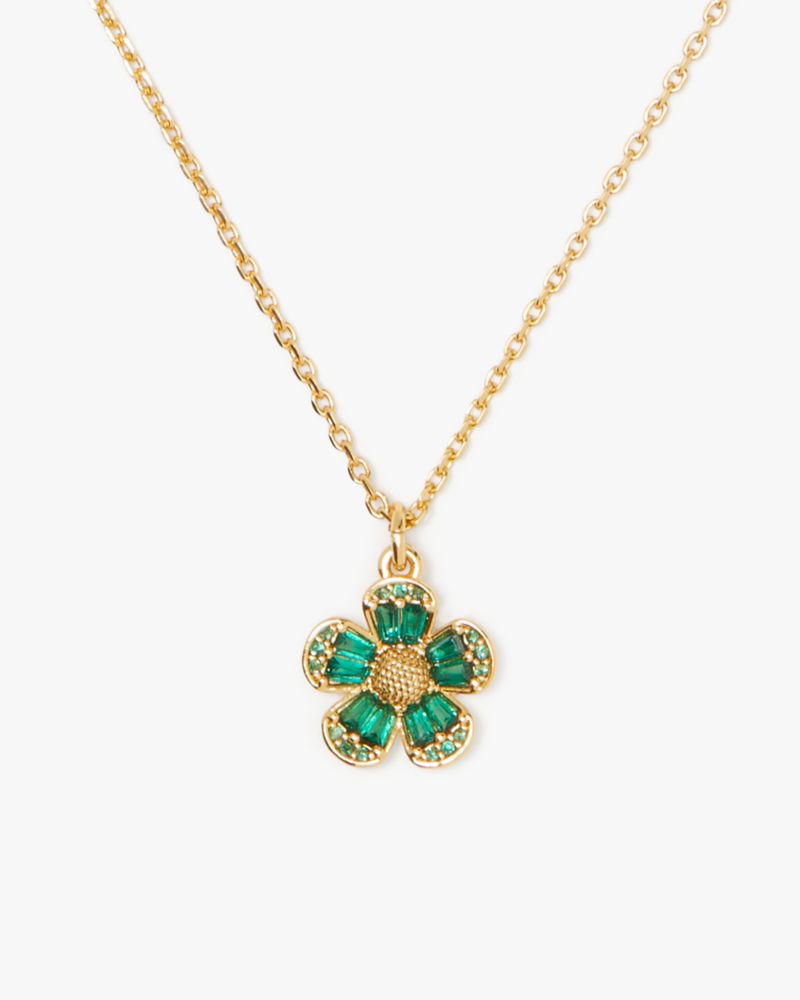 Kate Spade,Fleurette Pendant,Green