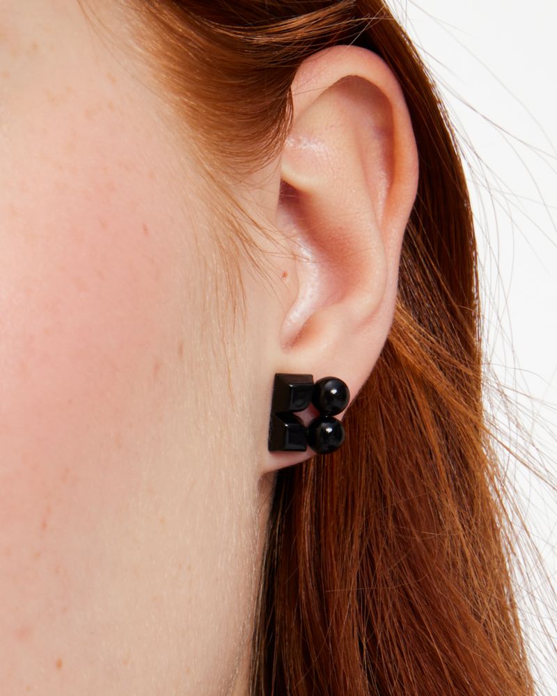 Kate Spade,Noel Mini Studs,Black