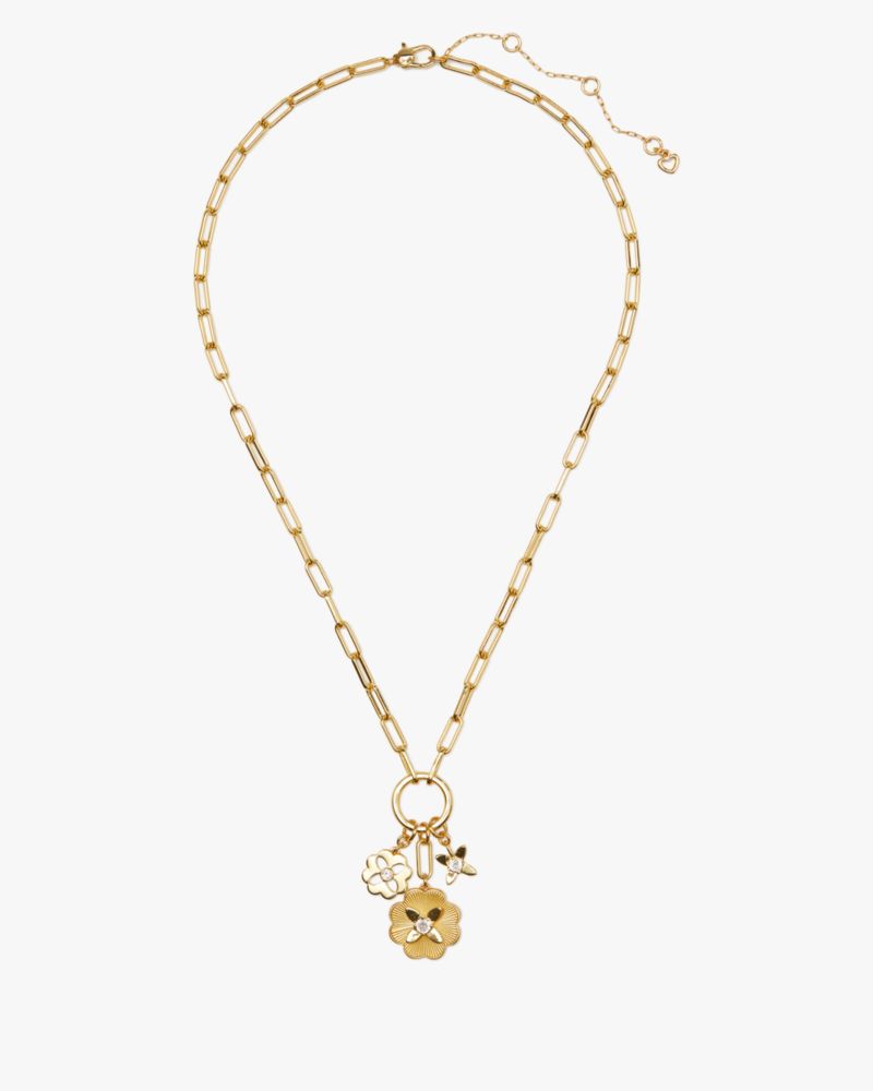 Kate Spade Heritage Bloom Charm Necklace