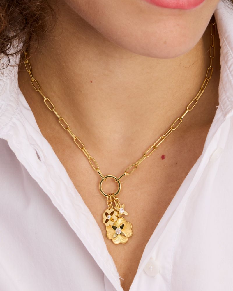 Heritage Bloom Charm Necklace | Kate Spade New York