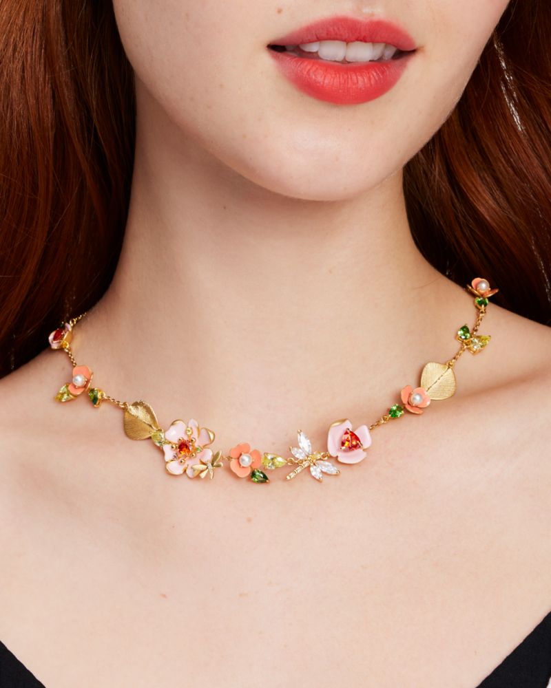 Kate Spade,Bloom In Color Scatter Necklace,Multi