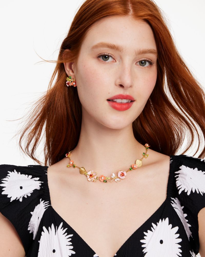 Kate spade hot sale logo necklace