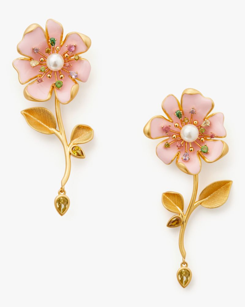 pink)petal Long Earrings