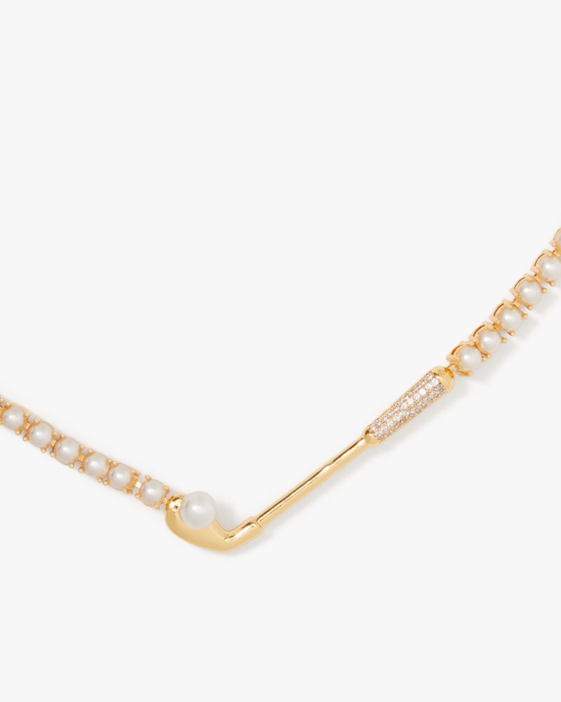 Kate Spade,ホール イン ワン クラブ テニス ネックレス,ジュエリー,クリーム/ゴールド
