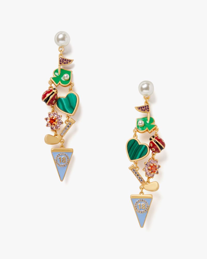 Kate Spade,Hole In One Statement Earrings,Multi