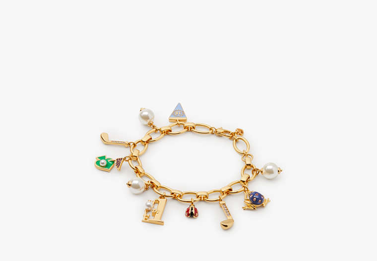 Kate Spade,Hole In One Statement Charm Bracelet,Multi image number 0