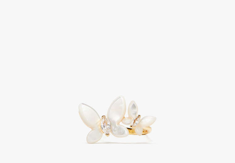Kate Spade,Social Butterfly Ring,White Multi