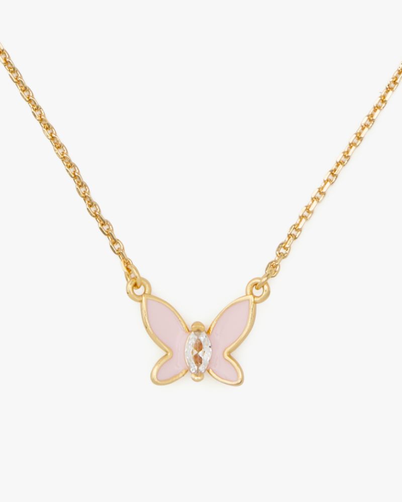 Kate Spade,Social Butterfly Pendant,Pink