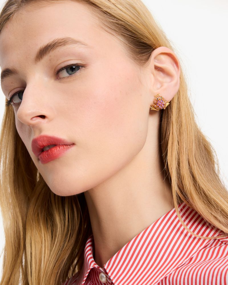 Kate Spade,Take The Leap Studs,Pink