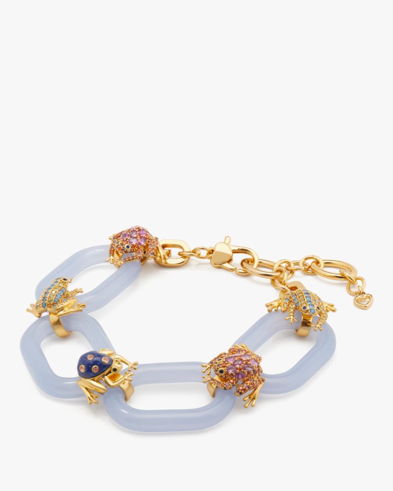 Kate Spade,Take The Leap Statement Bracelet,Glass,Resin,Novelty Embellishment,Bead Embellishment,Rhinestones,Pave Embellis...,