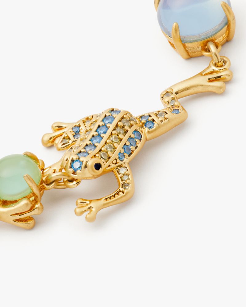 Kate Spade,Take The Leap Bracelet,Glass,Resin,Novelty Embellishment,Bead Embellishment,Rhinestones,Pave Embellishment,Gold...,