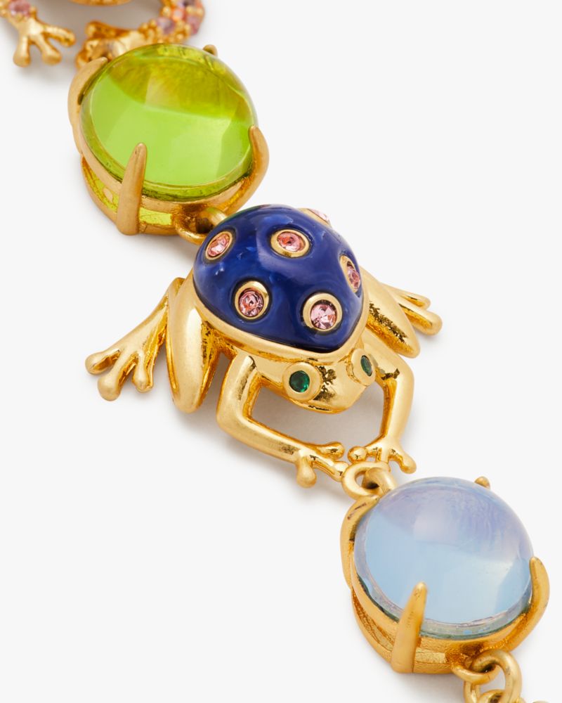 Kate Spade,Take The Leap Bracelet,Glass,Resin,Novelty Embellishment,Bead Embellishment,Rhinestones,Pave Embellishment,Gold...,