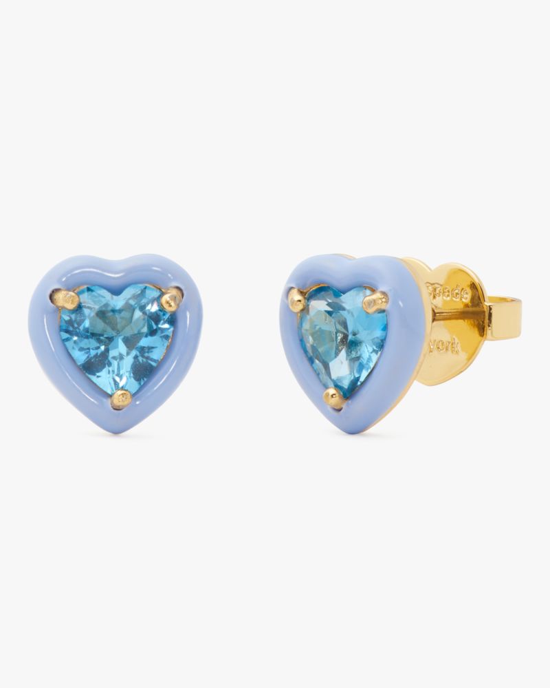 Kate Spade,Sweetheart Studs,Blue/Multi