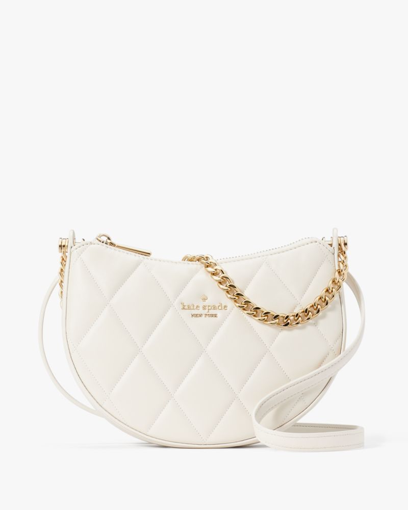 Kate Spade,Carey Zip Top Crossbody,Parchment