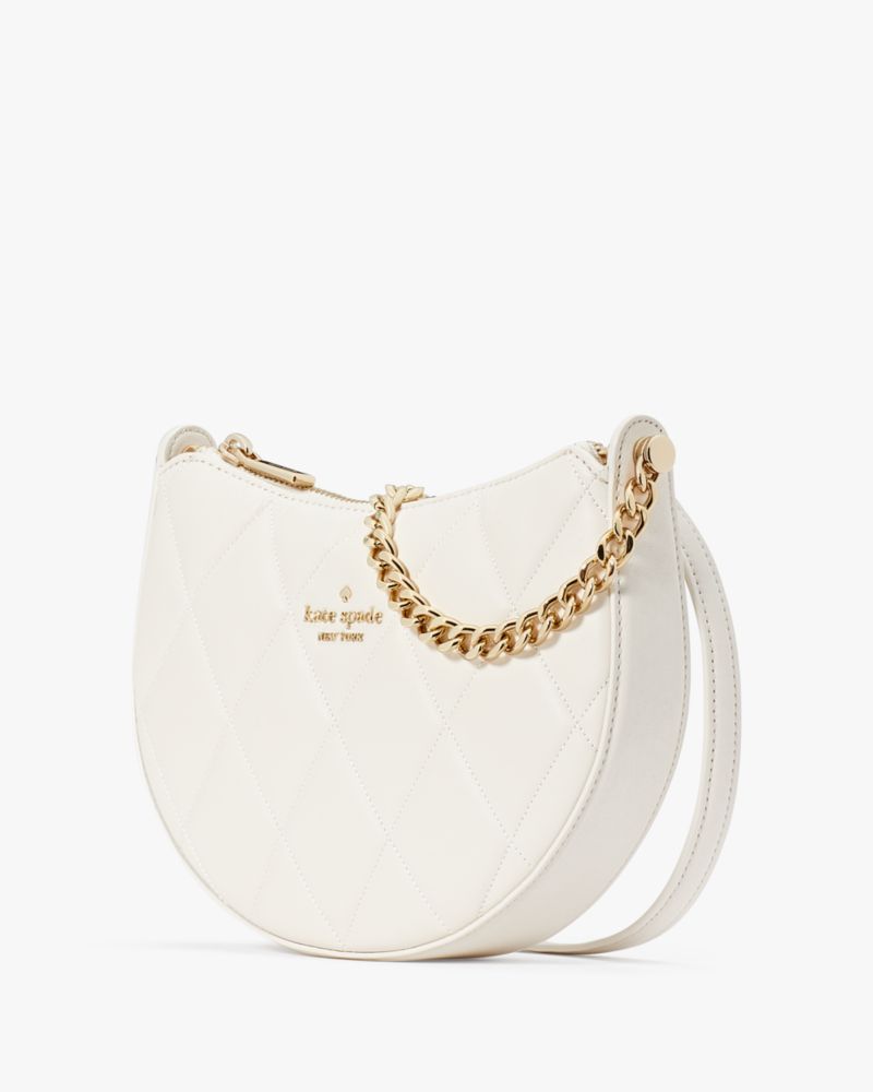 Kate Spade,Carey Zip Top Crossbody,Parchment