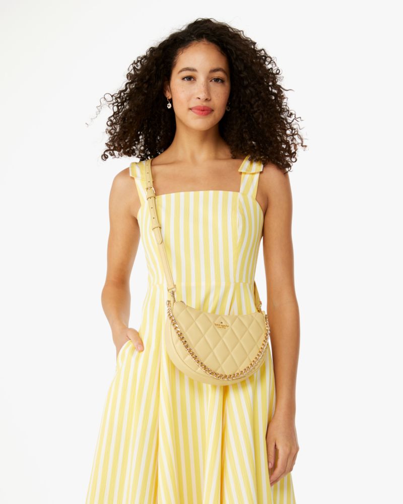 Kate Spade,Carey Zip Top Crossbody,Butter