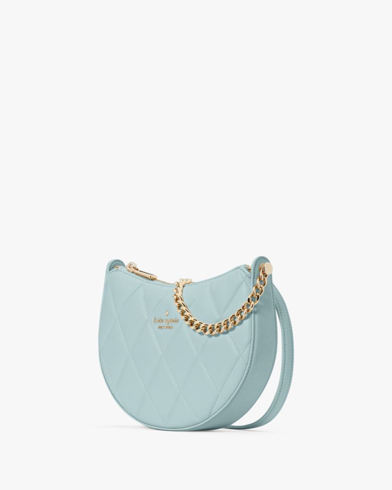 Kate Spade,Carey Zip Top Crossbody,Lining Leather,Crossbody,Metal,Logo,Lined,Gold Metal,Day Party,
