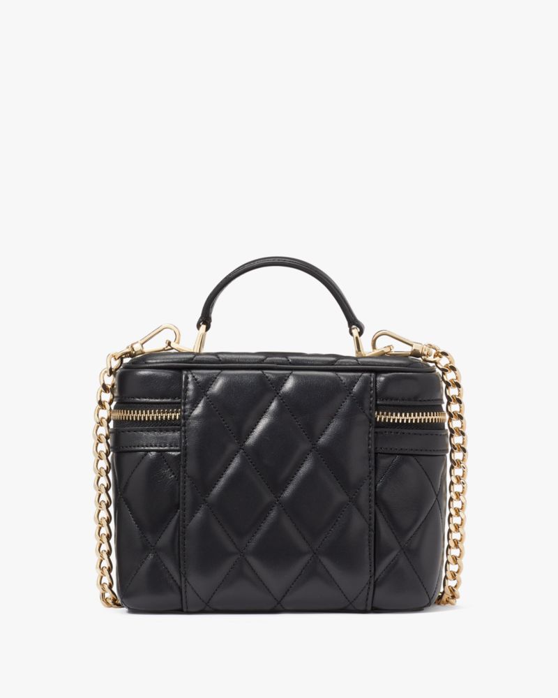 Kate Spade,キャリー トップ ハンドル トランク クロスボティ,バッグ,ブラック