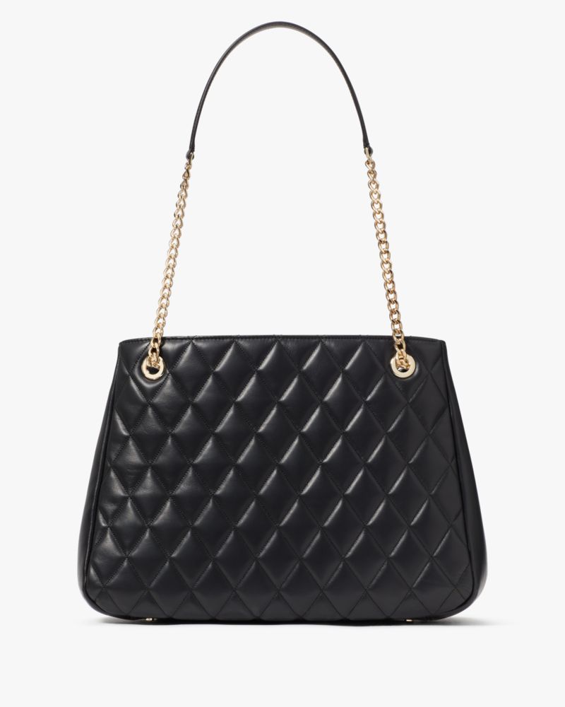 Kate spade black on sale quilted shoulder bag