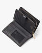 Kate Spade,Carey Medium Compact Bifold Wallet,Black