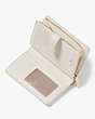 Kate Spade,Carey Medium Compact Bifold Wallet,Parchment