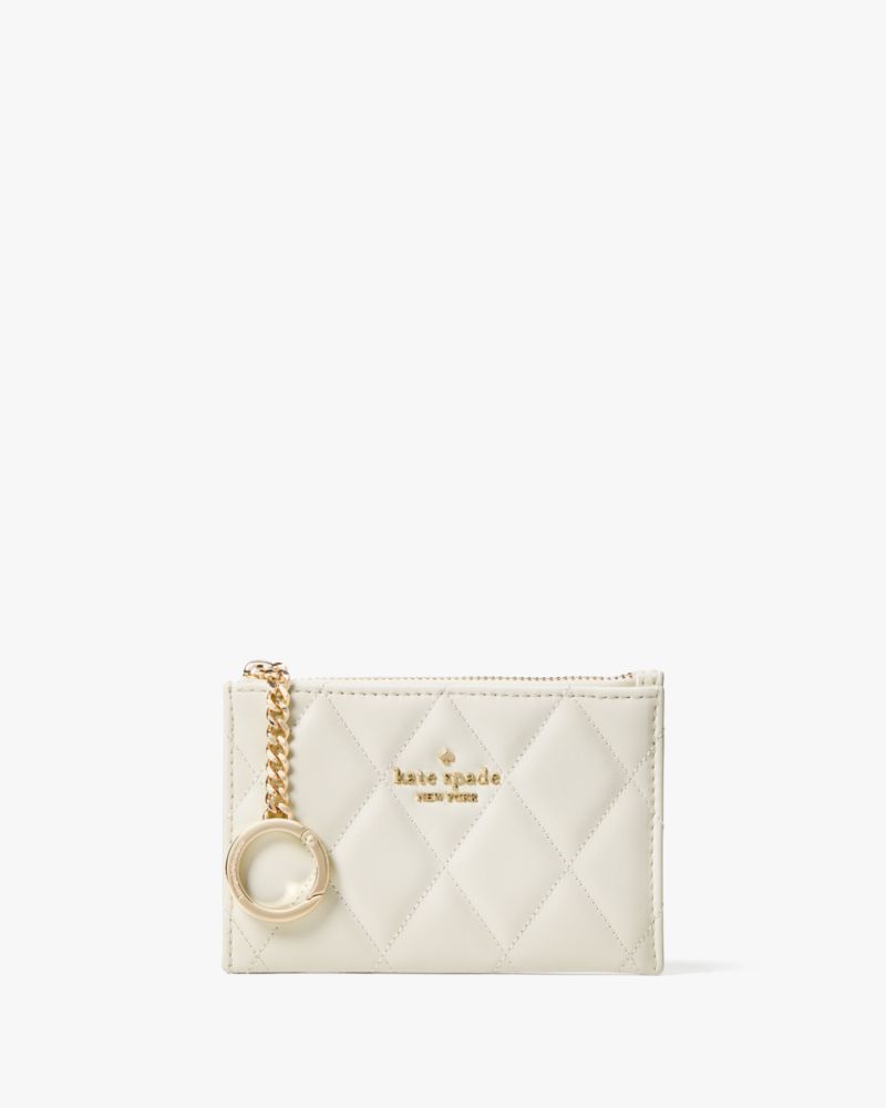 Kate Spade,キャリー スモール ジップ カード ホルダー,財布小物,メレンゲ