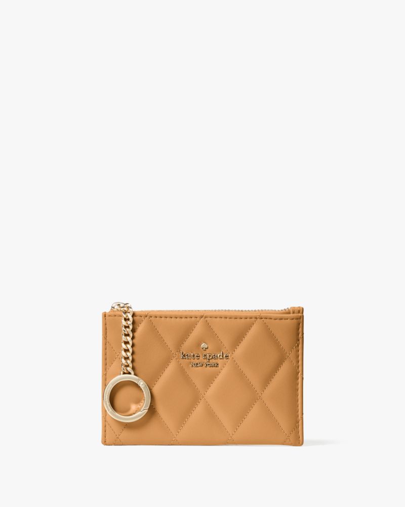 Kate Spade,Carey Small Card Holder,Tiramisu Mousse