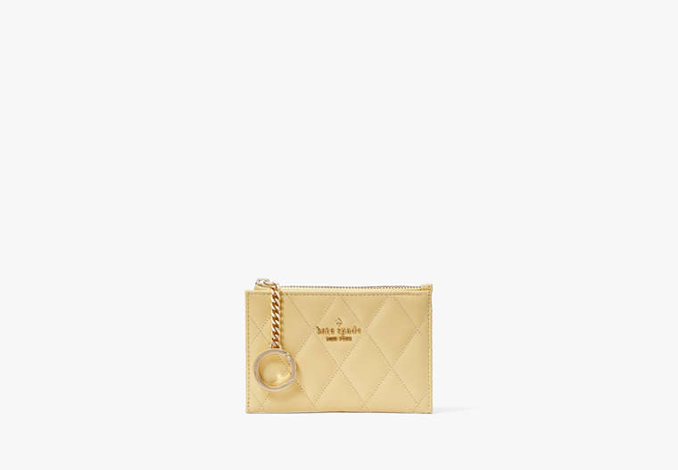 Kate Spade,Carey Small Card Holder,Butter image number 0