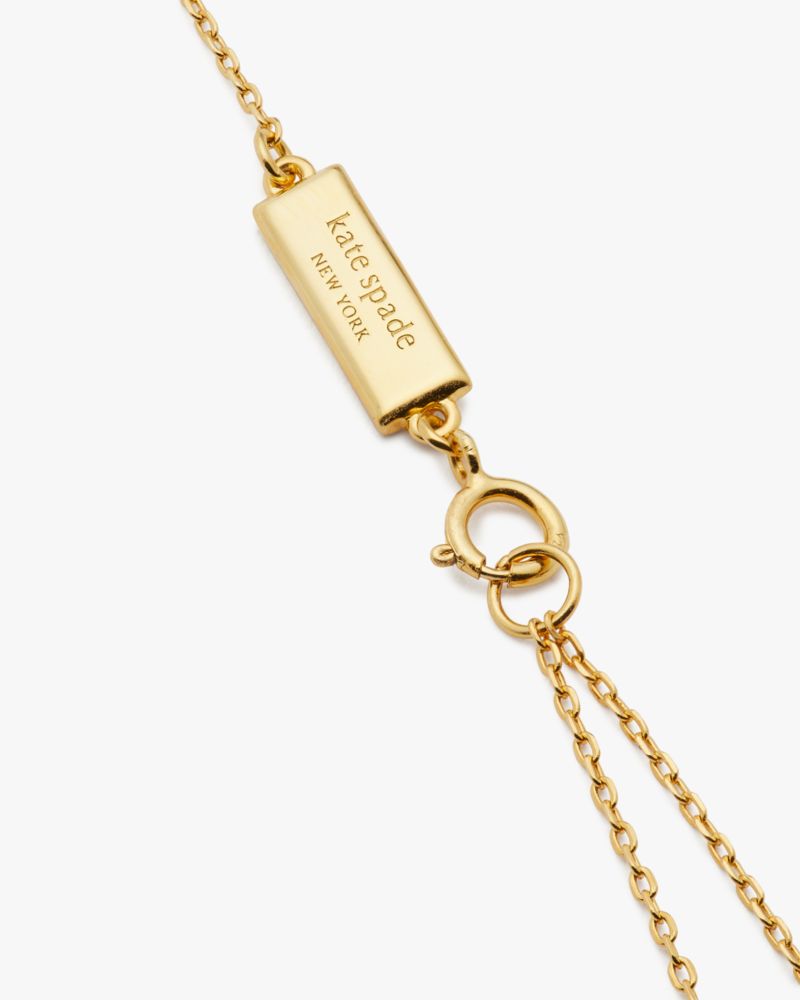 Kate Spade,Kate Spade Fine Time To Shine Gem Pendant,Single Strand,Amethyst,Gem Embellishment,Gold Plated,Sterling Silver,...,Lavender