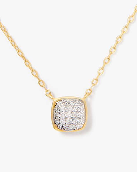 Kate Spade,Kate Spade Fine Time To Shine Pavé Diamond Pendant,Gold