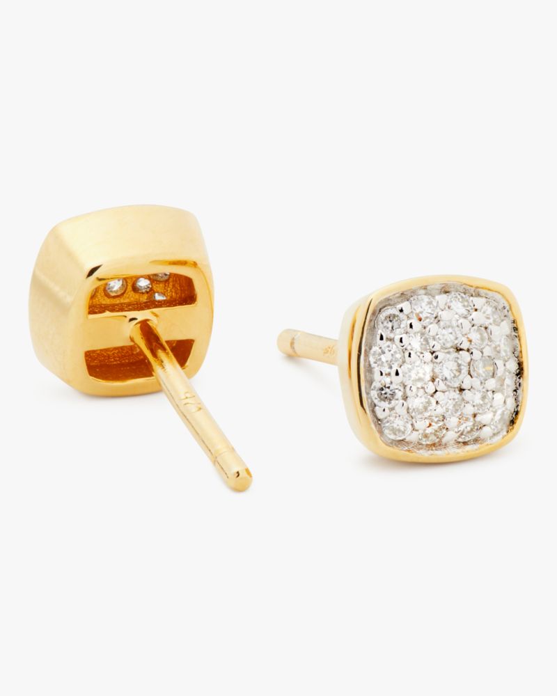 Kate spade clay cheap pave small square studs