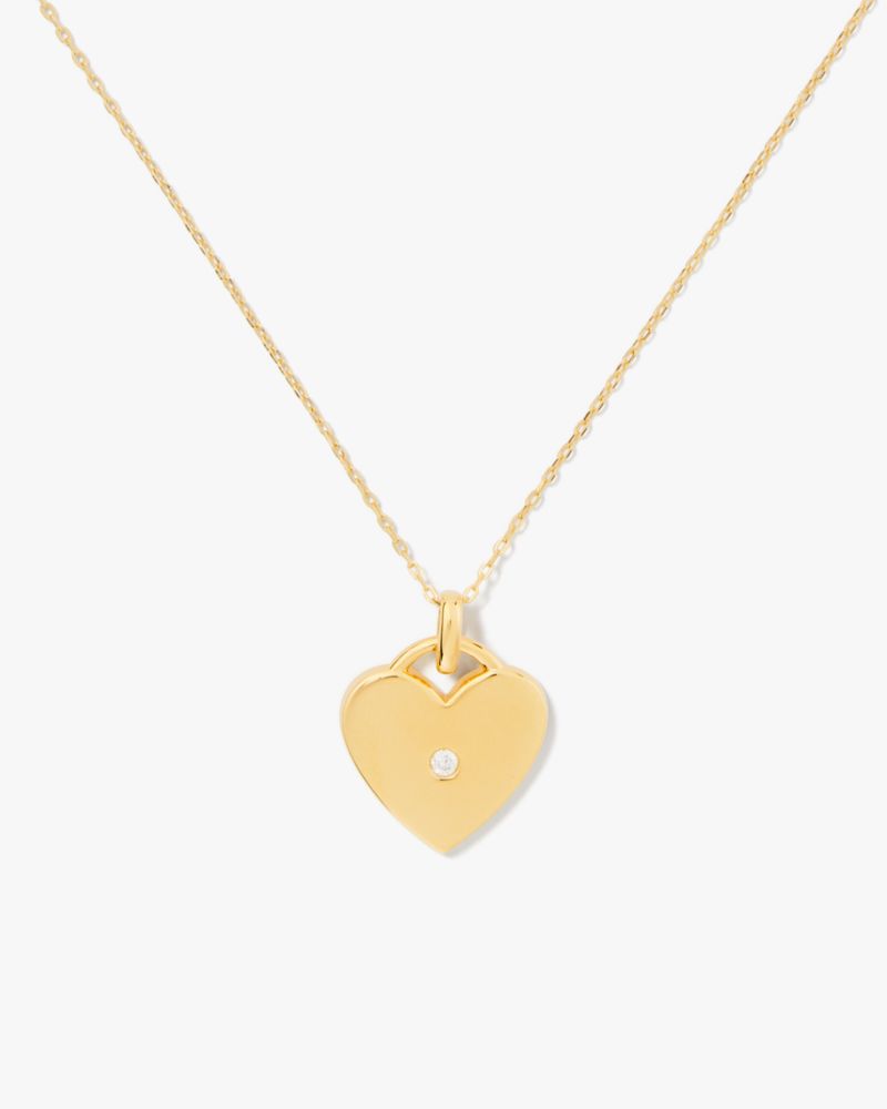 Kate Spade,Kate Spade Fine Meant To Be Heart Pendant,