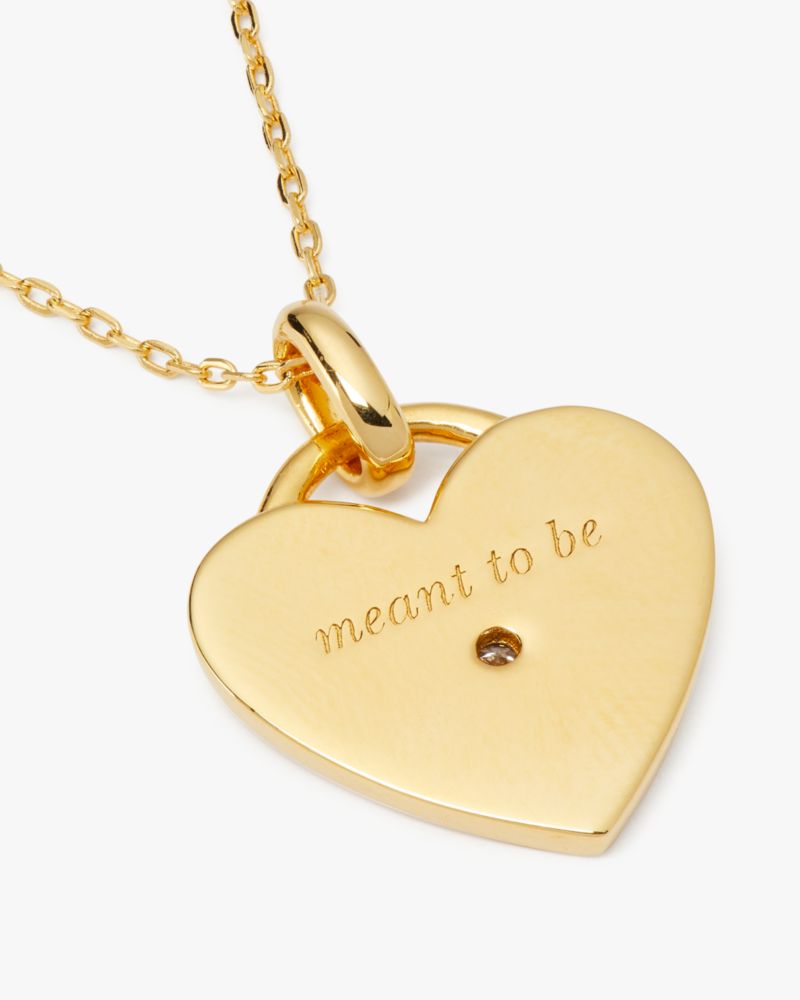 Kate spade heart of clearance gold necklace