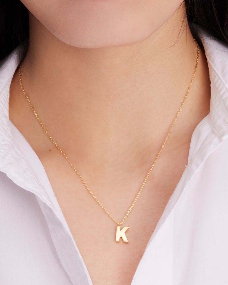 Kate Spade,Kate Spade Fine Love Letter A Initial Pendant,