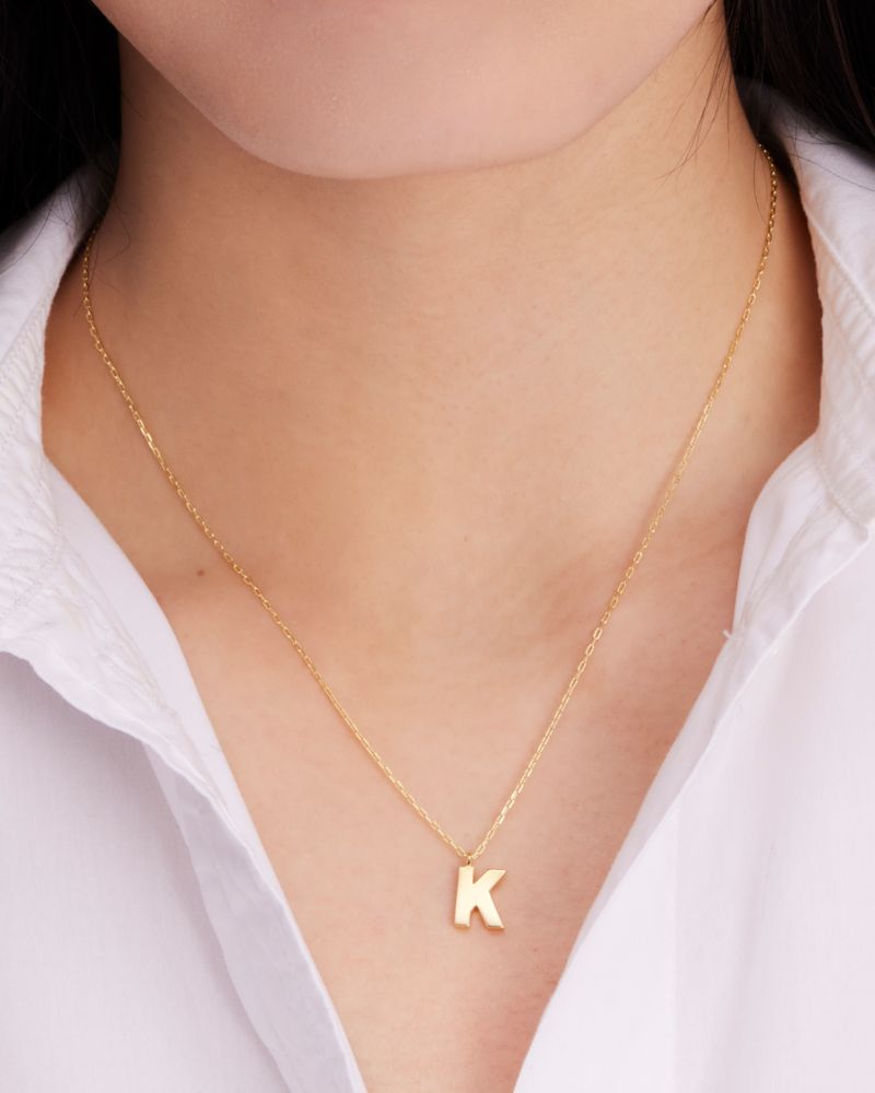 Kate spade new on sale york letter pendant necklace