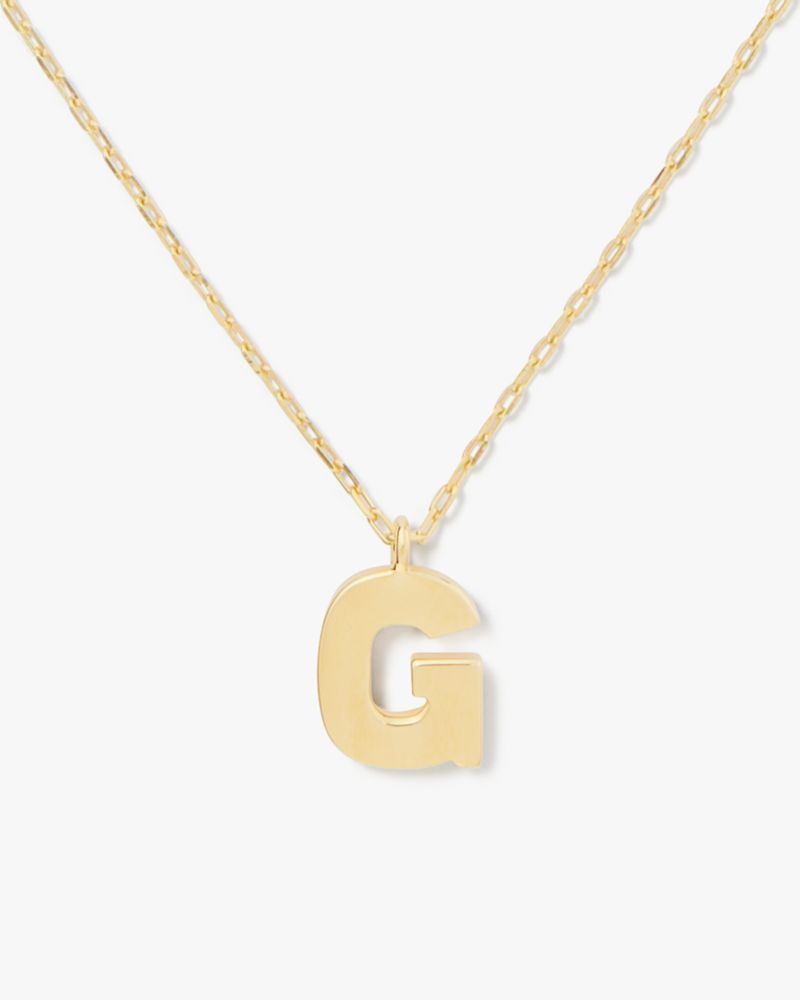 Kate Spade Fine Love Letter G Initial Pendant