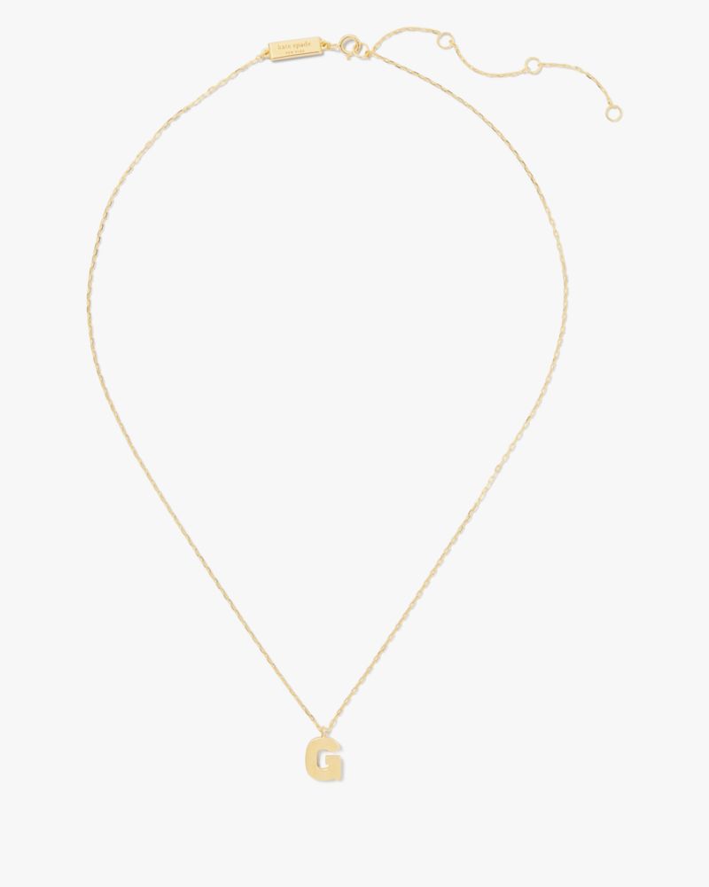 Kate spade g initial on sale necklace