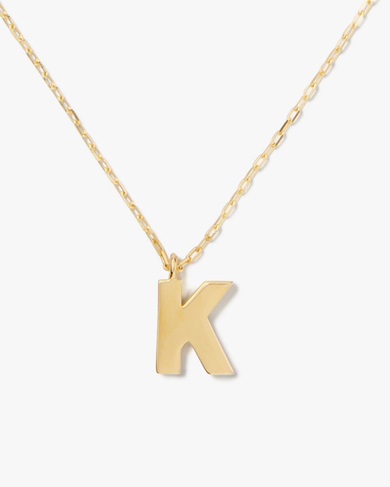 Kate spade gold letter on sale necklace