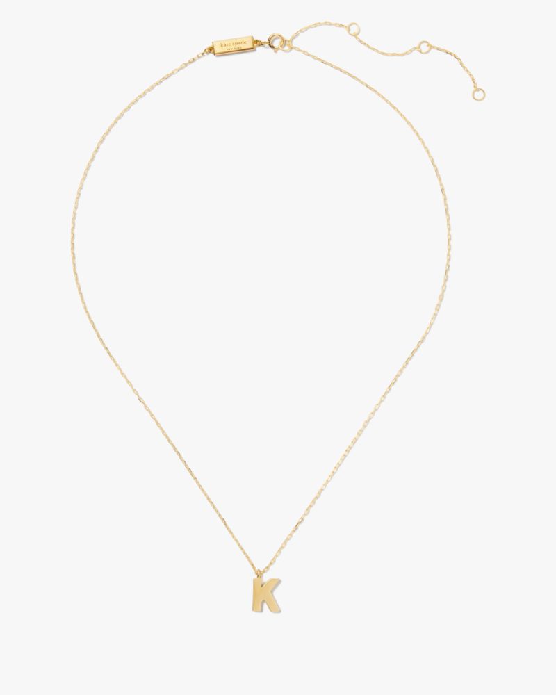 Kate Spade,Kate Spade Fine Love Letter K Initial Pendant,