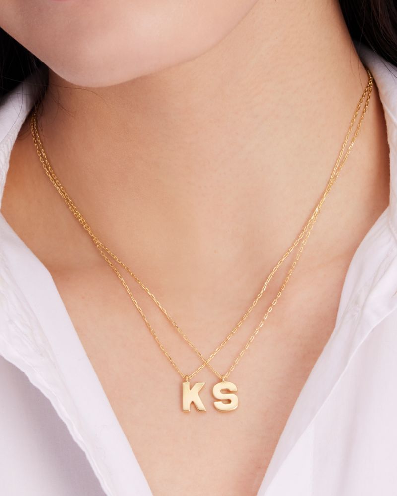 Kate Spade,Kate Spade Fine Love Letter L Initial Pendant,
