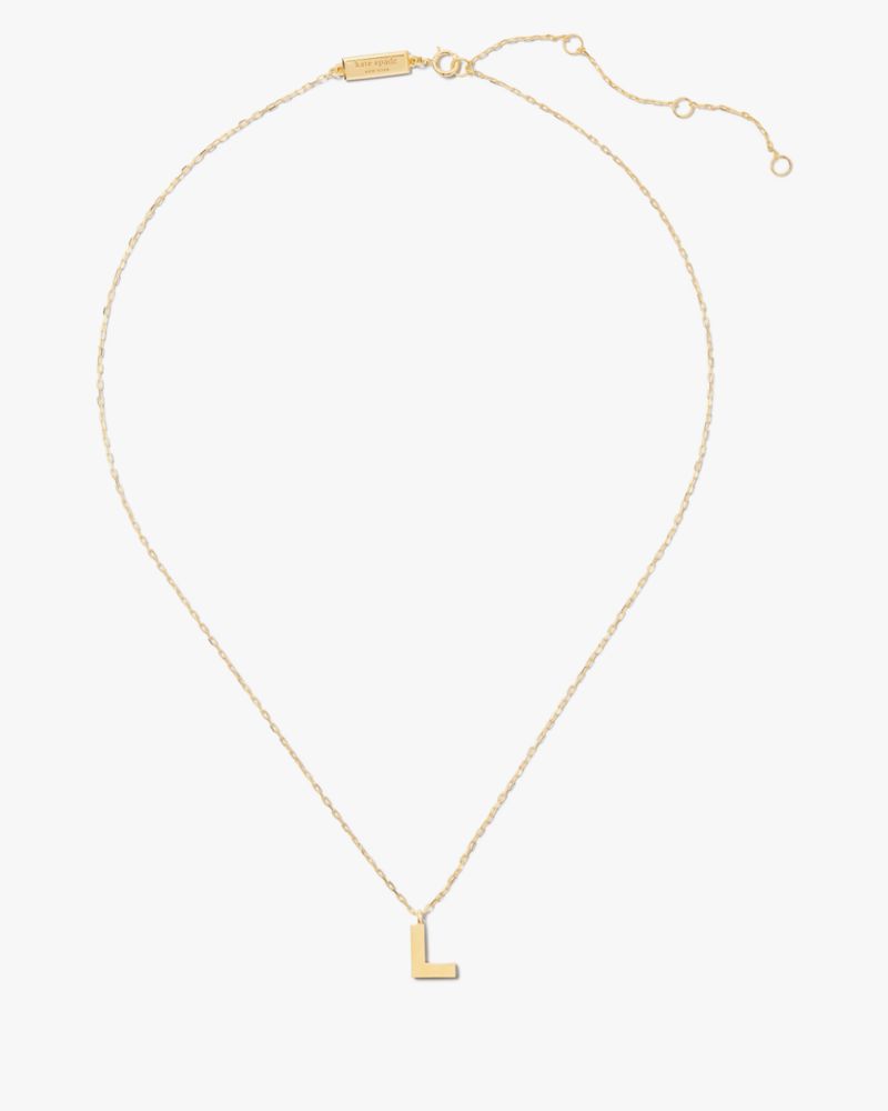 Kate Spade,Kate Spade Fine Love Letter L Initial Pendant,